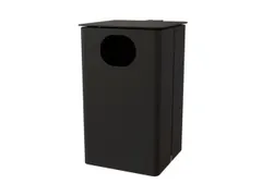 afvalbak,HxBxD 537x325x388mm,afvalbak inhoud 35l,romp staal RAL7021