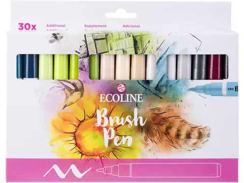 Ecoline Brush pen etui van 30 stuks set Additional