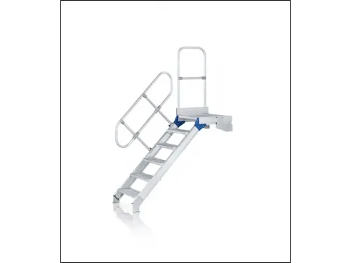 bordestrap bordes H 2 75m 11treden trede B 800mm 60°helling aluminium