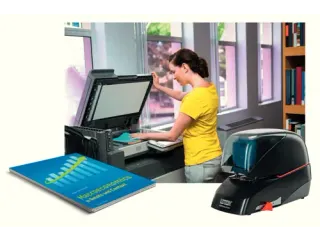Snelle contactloze elektrische nietmachine R5080E 80 blad zwart - 7