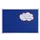 prikbord HxB 90x120cm opprikbaar bord vilt blauw frame aluminium