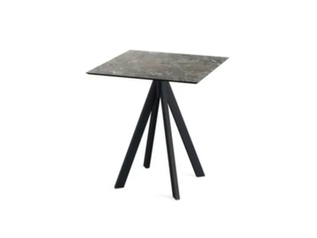 bistrotafel,HxBxD 730x700x700mm,rechthoekig,4voeten zwart