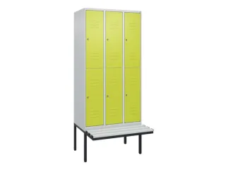 Dubbeldekse dekenkist,HxBxD 2120x900x815mm,3x2vak.,vak B 300mm - 1