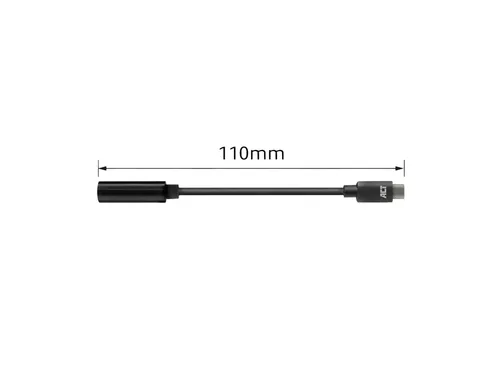 Adapter ACT USB-C naar 3.5mm audio jack 0.1 meter