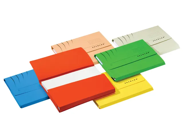 Pocketmap Secolor folio 100% gerecycled karton 250gr grijs