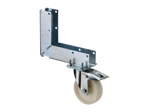 Rouleau clôture de chantier,force 175kg,Ø de roue 125mm,a. frein