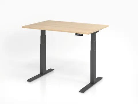 Elektrisch in hgte vst. zit-sta-bureau,HxBxD 640-1290x1200x800mm