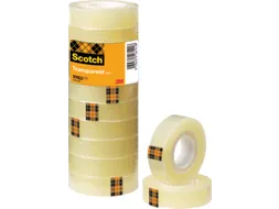 Plakband Scotch 508 15mmx33m transparant 10 rollen