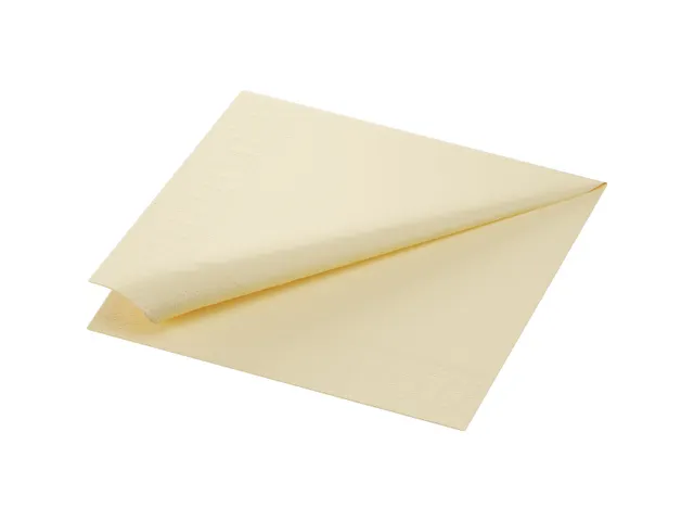 Servet 40x40cm 1/4 vouw 2 laags Cream doos 10x125 stuks