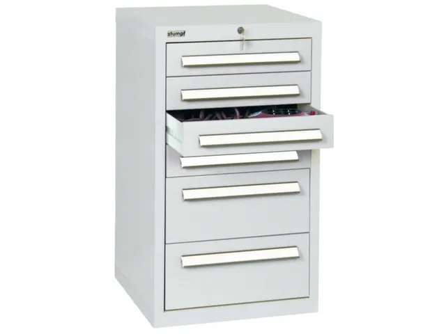 ladekast HxBxD 900x515x500mm 6laden vergrendeling RAL7035