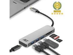 USB-C Hub 3.0 3x USB-A Cardreader PD