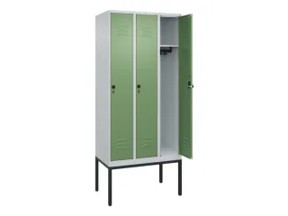locker,HxBxD 2120x900x500mm,3vak,vak B 300mm,draaigrendel - 2