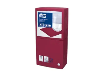 Tork 477824 Cocktailservet Advanced Bordeaux 24x24cm - 1