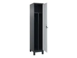 locker voor scheiding van kleding,HxBxD 1950x400x500mm,1vak