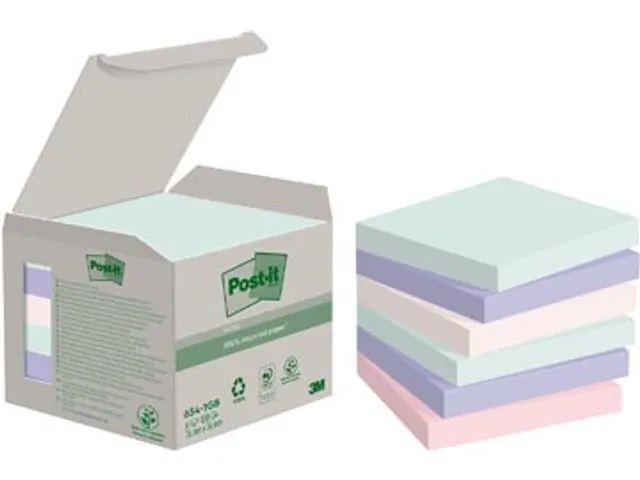 Post-it recycled notes Nature 100 vel 76x76mm