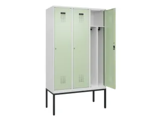 locker voor scheiding van kleding,HxBxD 2120x1200x500mm,3vak - 1