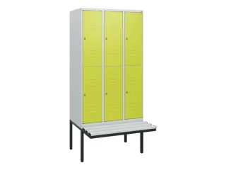 Dubbeldekse dekenkist,HxBxD 1950x900x815mm,3x2vak.,vak B 300mm - 1
