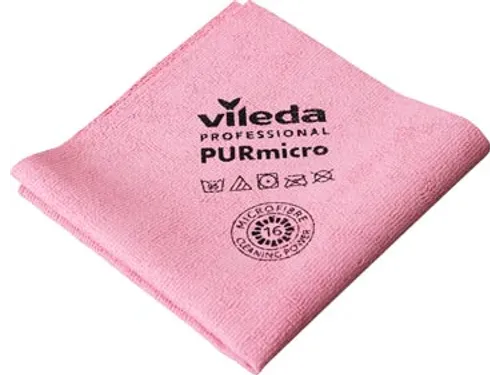 microvezeldoek Purmicro Active 38x35cm 5 stuks rood