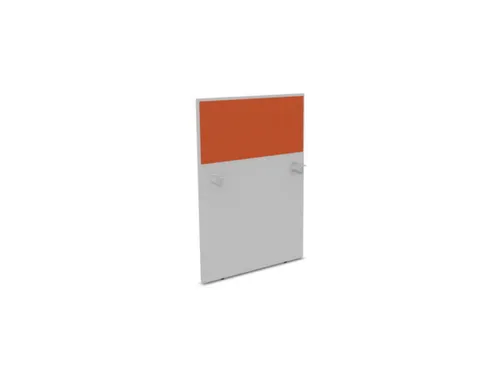 baliepaneel v. bureau aanbouw links MP-lichtgrijs BN3012-oranje 800mm