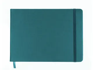 Schetsboek Kangaro A5 landscape dark turquoise PU HC 80 vel 140gr room - 5