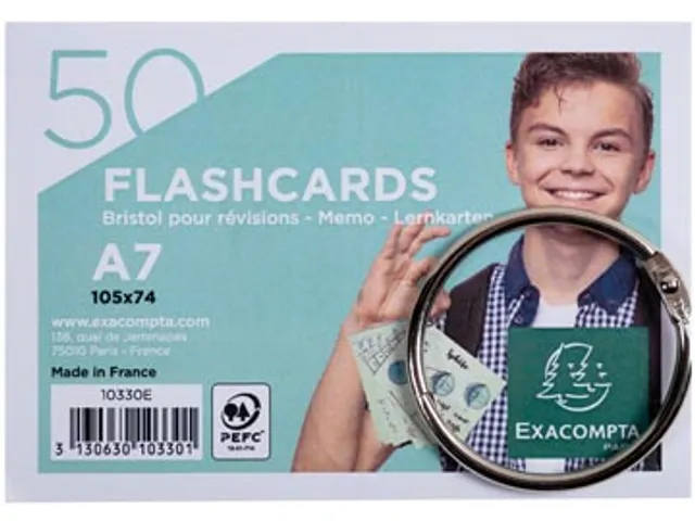 gekleurde systeemkaarten A7 gelijnd 50 stuks