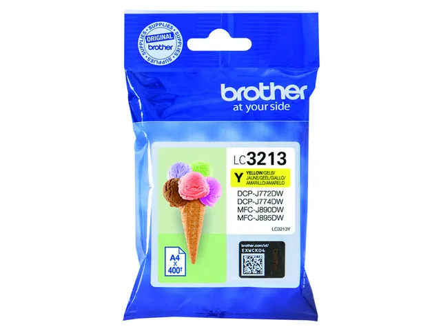 Inktcartridge Brother LC-3213 geel HC