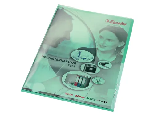 L-map Leitz premium A4 0.15mm PVC groen