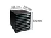 Ladenblok MODULO A4 10 open lades ECOBlack Zwart