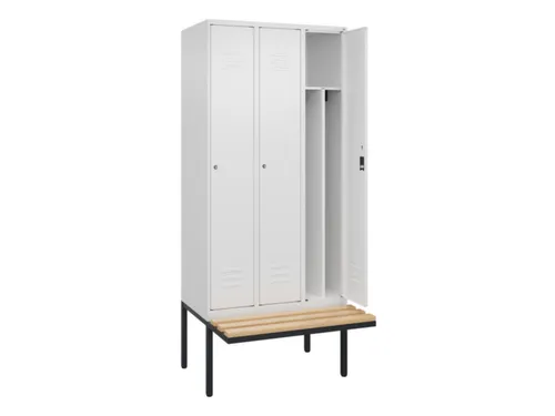 locker voor scheiding van kleding,HxBxD 2120x900x815mm,3vak