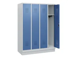 schoollocker,HxBxD 1630x1200x500mm,4vak,vak B 300mm,cil.-slot,sokkel
