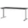 Elektrisch ihv bureau,HxBxD 720-1200x1800x800mm,blad grafiet