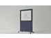 Tableau blanc acoustique mobile Silva 200x120cm bleu