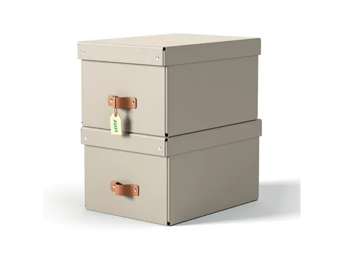 Leitz Puro Opbergdoos met deksel medium 17L set van 2 beige