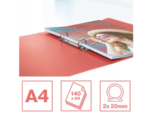 Colour'Breeze ringmap 2 ringen PP A4 koraal