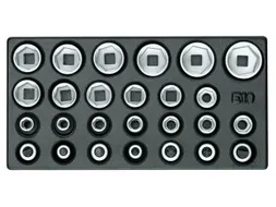 1500 ES-19 IS Set doppen 1/2 inch in 1/3 ES module