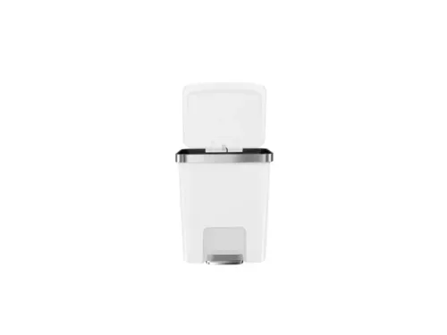 Hana 2 Pedaalemmer 15 liter Wit