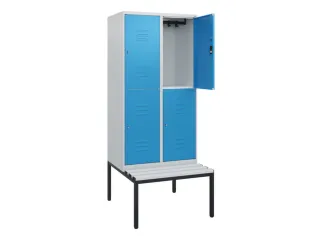 Dubbeldekse dekenkist,HxBxD 1950x800x815mm,2x2vak.,vak B 400mm - 2