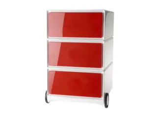 mobiel ladeblok,HxBxD 642x390x436mm,3lade(n),romp wit,front rood - 1