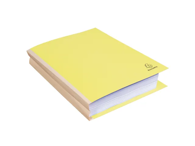 25 mappen met linnen rug FOREVER 320g/m2 24x32cm Geel