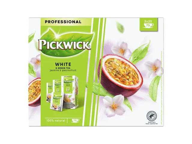 Thee Pickwick white & green tea Jasmin & Passionfruit 25x1.5gr