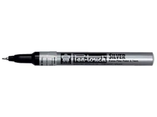 Viltstift Sakura pen-touch EF zilver 1-2mm - 1