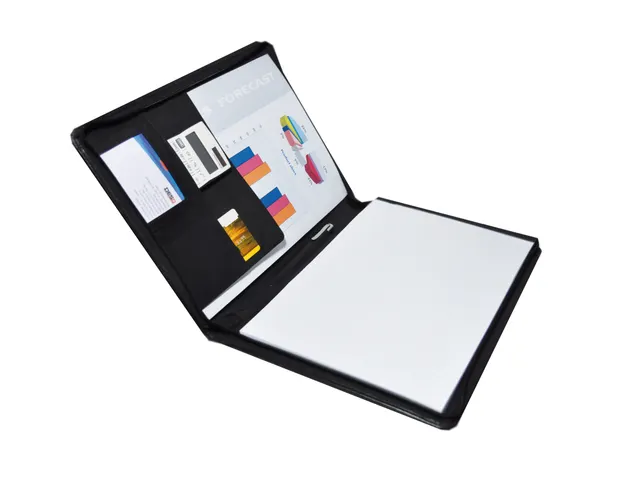 DESQ A4 Conferentiemap Leer met ritssluiting