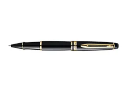 Rollerpen Waterman Expert Black lacquer GT Fijn Zwarte inkt