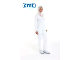 Coverall PP Non Woven Maat XXXL Wit Ritssluiting 50 Stuks - 2