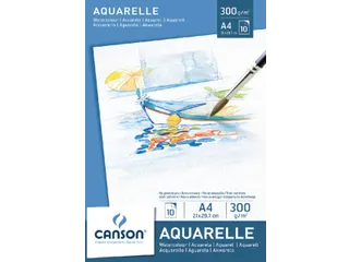 Aquarelpapier Canson Graduate Watercolour 20vel 250gr A4 natuurlijk wi - 2