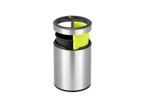 Round Open Top Bin 5+5 liter EKO RVS