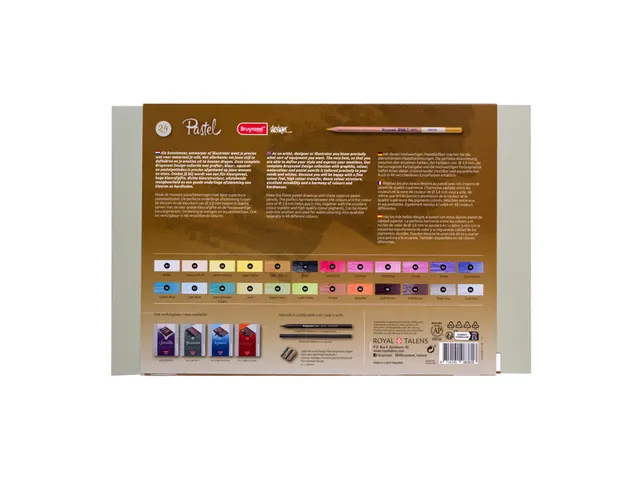 Kleurpotloden Bruynzeel 8840 Design pastel 24stuks assorti