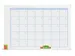 Nobo Planbord Maand 90x60cm wit