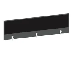 baliepaneel bureau aanbouw achter MS-donkergrijs BN8033-zwart 1600mm