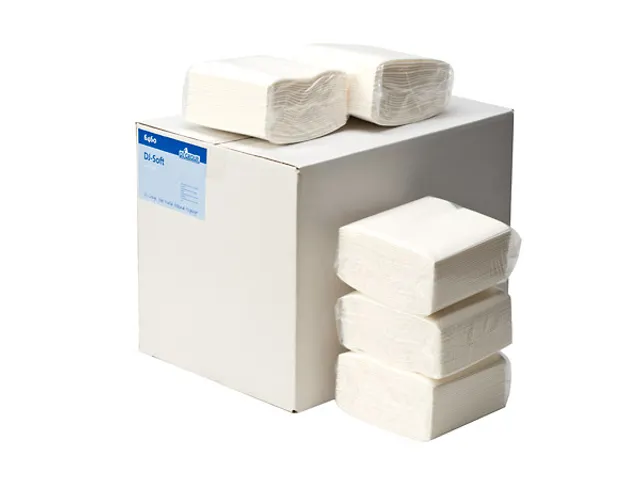 Euro Products 6460 Soft Airlaid Disposable Poetsdoek Z-Vouw Wit